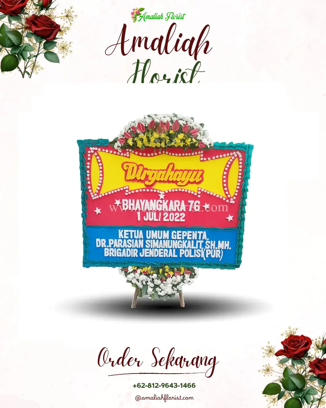 Papan Bunga HUT Ulang Tahun Perdopo